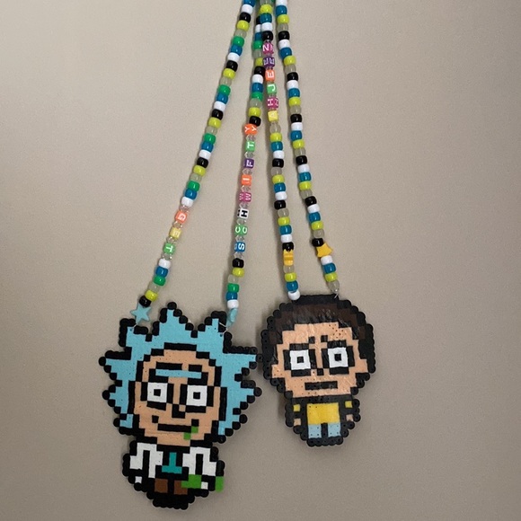 Morty “Ah Jeez” Kandi Rave Necklace - Picture 2 of 2